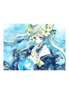 Buy Anime Themed Wall Sticker Blue/White/Green 160x120cm in Egypt