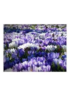 Buy Crocus Flower Themed Wall Sticker Multicolour 160x120cm in Egypt