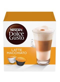 Buy Dolce Gusto Latte Macchiato Coffee 16 Capsules Latte Macchiato 183.2grams in UAE