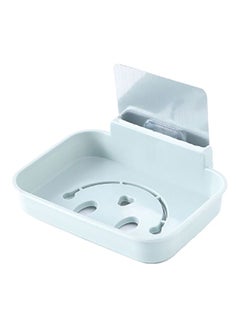 Buy Wall Mounted Soap Dish Blue 12.5x9x2centimeter in Saudi Arabia