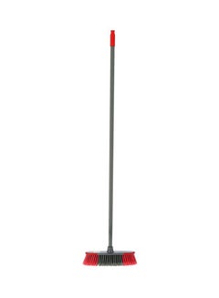 Buy Broom With Handle Grey/Black/Red in UAE