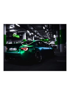 Buy Car Themed Wall Sticker Black/Green/Blue 160x120cm in Egypt