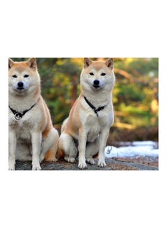 Buy Akita Inu Themed Vinyl Self Adhesive Wall Sticker Multicolour 160x120cm in Egypt