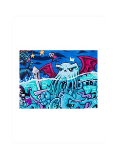 Buy Graffiti Themed Wall Sticker Multicolour 160x120cm in Egypt