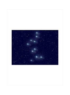 Buy Constellation Themed Wall Sticker Blue 160x120cm in Egypt