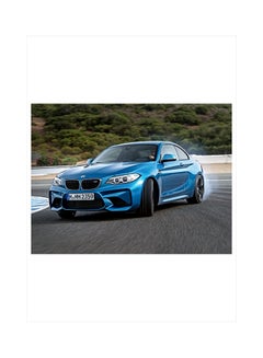 اشتري ملصق جداري ذاتي اللصق بطبعة سيارة BMW متعدد الألوان 140x105سم في مصر