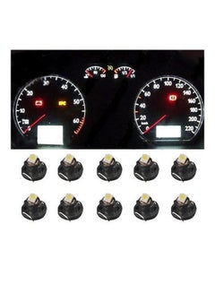 Buy 10-Piece T4.2 12V Car Dashboard Meter Panel Light Lamps in Saudi Arabia