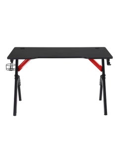 Buy Gaming Computer Desk With LED Lights Black/Red 120x60x73cm in UAE