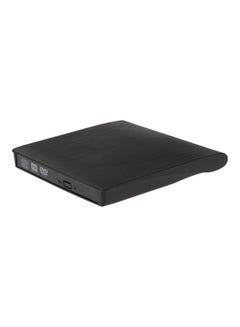 Buy USB Portable Ultra Slim External Slot-In CD DVD ROM Player Black in Saudi Arabia