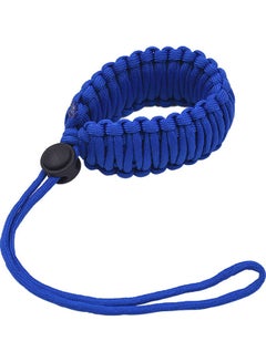 Buy Adjustable Braided Paracord Camera Wrist Strap Lanyard Royal Blue in Saudi Arabia