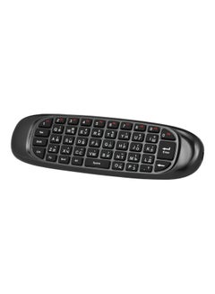 Buy 2.4GHz Air Remote Control Wireless Keyboard Black in Saudi Arabia