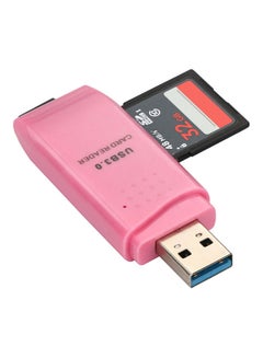Buy USB 3.0 Card Reader Pink in UAE