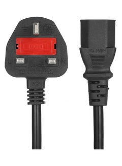 Buy 3-Prong AC Power Supply Cable Cord Black in Saudi Arabia