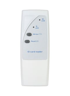 Buy Handheld 125KHz EM4100 ID Card Reader White/Blue in UAE