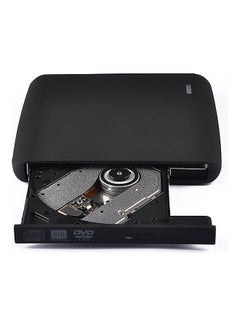 Buy External 8X USB Portable Optical Disc Drive CD DVD ROM Player Black in UAE