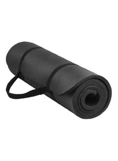 اشتري BalanceFrom BFGY-AP6BLK Go yoga All Purpose Anti-Tear Exercise yoga Mat with Carrying Strap, Black 40.2x9.2x40.3cm في السعودية