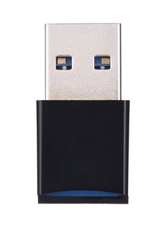 اشتري قارئ بطاقات صغير بمنفذ USB أسود/فضي في الامارات