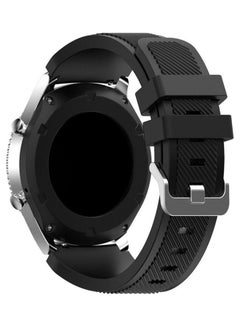 اشتري Sports Series Silicone Smartwatch Strap Band For Huawei Watch Gt1/Huawei Watch Gt2 46mm/Galaxy S4 46mm/Samsung Active 2 44mm/Honor Magic 2 46mm Black في الامارات