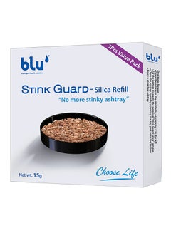 Buy Stink Guard Silica Refill (3-Piece Value Pack) Black/Grey 4.5x13.7x10cm in UAE