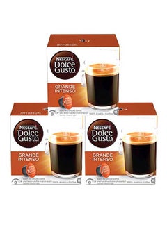 اشتري Dolce Gusto Coffee Capsule,16 Piece Grande Intenso 144grams Pack of 3 في الامارات