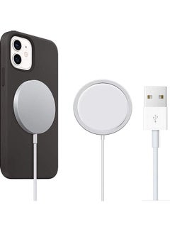 Buy Magnetic Wireless Charger white in Saudi Arabia