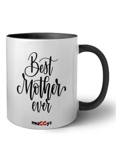 Buy Best Mother Ever Printed Mug Black/White in UAE