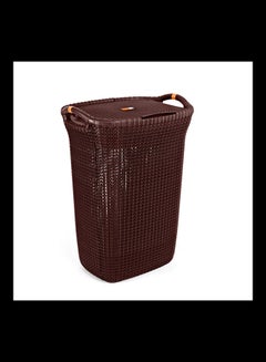 Buy Plastic Laundry Basket Brown 45 x 35 x 62cm in Egypt