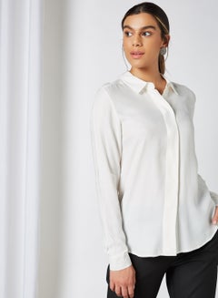 Buy Solid Shirt Snow White in UAE