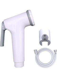 Buy Shattaf Bidet Sprayer For Toilet White/Grey 19x4.5x22cm in UAE