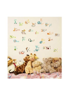 Buy 26 English Letters Character Alphabet Vinyl Wall Decals Animal removable Sticker for School Classroom Nursery Children Bedroom Kids Room Decor Small size Multicolor 90x60cm in Egypt