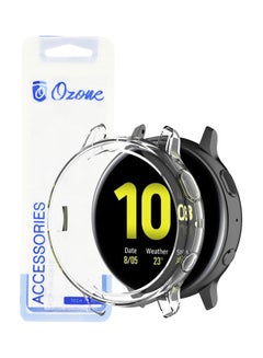 اشتري Transparent Cover Shockproof Scratch-Resist Frame Case For Samsung Galaxy Watch 3 44ملليمتر شفاف في الامارات