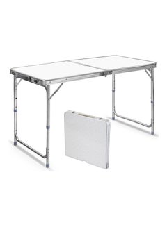 Buy Outdoor Picnic Folding Table Camping Aluminum Alloy BBQ Adjustable Desk 1.2M 5kg in Egypt