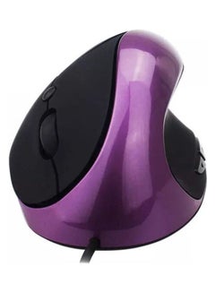 Buy Optical Vertical   Ergonomic Wired Mouse Purple in Saudi Arabia