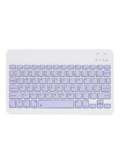 Buy Wireless Rechargeable Bluetooth Keyboard Purple in Saudi Arabia