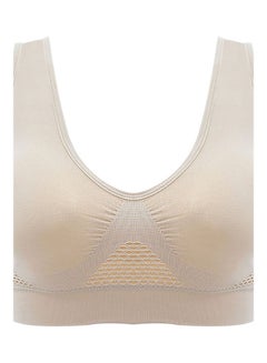 Buy Yoga Tank Top Beige in Saudi Arabia