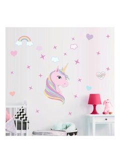 Buy Unicorn sticker DIY children's room wall PVC decoration Wall Sticker Multicolour 40x50cm in Egypt