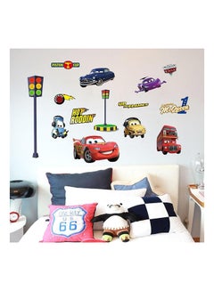 Buy Wall Decor Decals For Boys Bedroom Kids Room Wallpaper Cartoom Car Poster Mural Wall Sticker Multicolour 90x60cm in Egypt