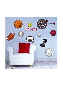 Buy Sport Ball Wall Stickers Multicolour 70x50cm in Egypt