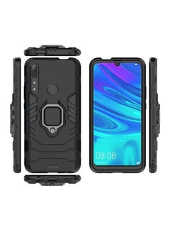 Buy Iron Man Armor TPU Protective Case With Metal Ring Back Kickstand For Huawei Y9 Prime 2019 Black in UAE