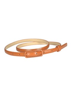 Buy PU Leather Belt Camel in Saudi Arabia