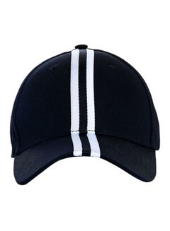 اشتري قبعة بيسبول بإغلاق بأزرار كبس خلفية أسود/ أبيض في السعودية