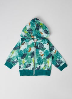 Buy Baby Boys Tropical Hooded Jacket print in Saudi Arabia