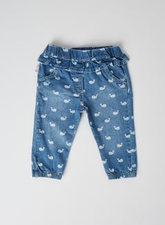 Buy Baby All-Over Printed Jeans print in UAE