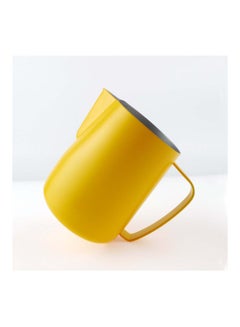 Buy Milk Frothing Pitcher Yellow 350ml in Saudi Arabia