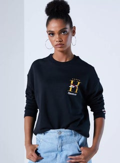 Buy Classic Hotel Crew Sweatshirt Black in UAE