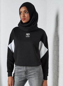 Buy Rebel Crew Sweatshirt Black/White in UAE