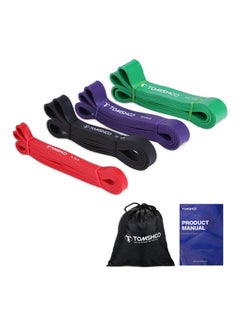 Buy 4-Piece Latex Resistance Band in UAE