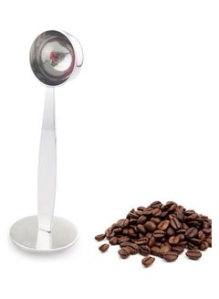 Buy 2-In-1 Stainless Steel Coffee Measuring Scoop Silver in Saudi Arabia