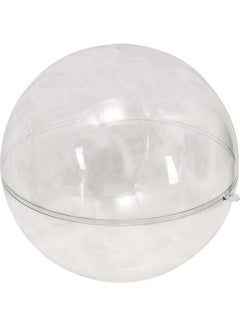 Buy 1-Piece Acrylic Baubles Fillable Ball Clear 20cm in UAE