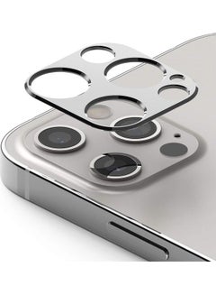 Buy Camera Lens Protector Aluminum Frame For Apple iPhone 12 Pro Max Silver in UAE